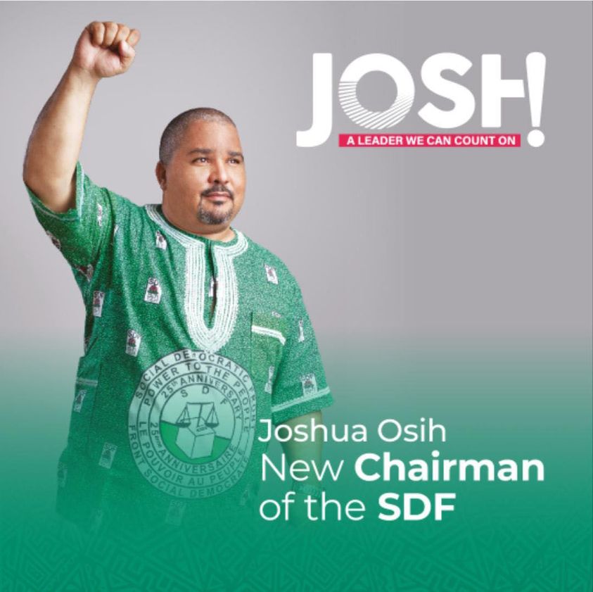 Joshua Osih est nouveau chairman du SDF