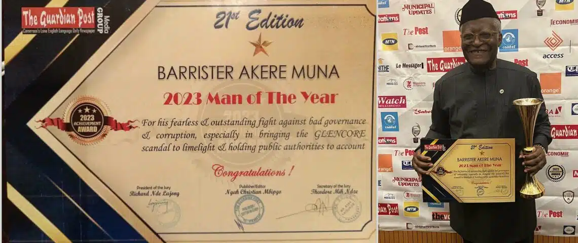 Akere Muna, homme de l’année 2023