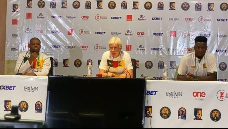 Le coach et Andre Onana étaient en conférence de presse avant match